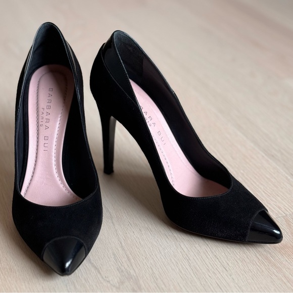 Barbara Bui Suede & Patent Leather Heels - Picture 12 of 12